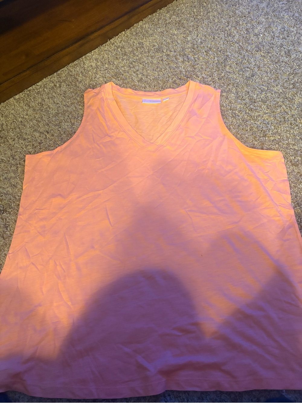 Belle by Kim Gravel Pink V-Neck Tank Top
